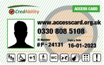 U.K. version of the Access Card